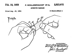 Schladermundt's adhesive patent
