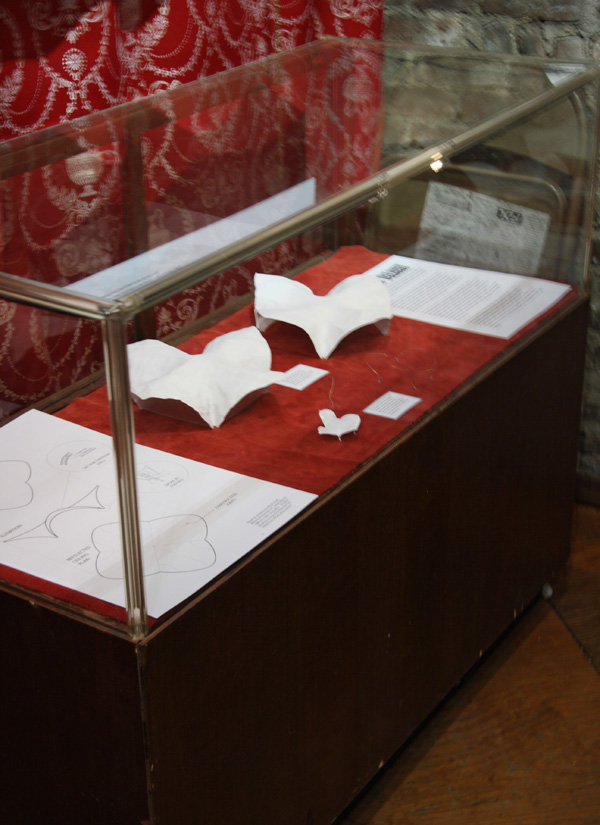 models and plans of the Candela Structures at the exhibition