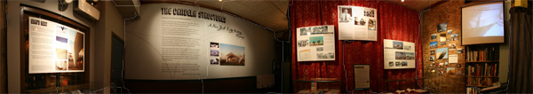 panorama view of the installation